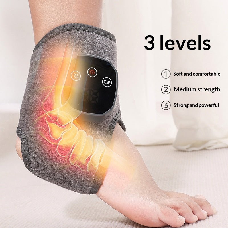 Smart Graphene Ankle & Wrist Massager – Heat & Vibration Therapy Wrap - NexoraBuzzer - Health